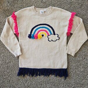 Deaux Par Deaux girls rainbow sweater size 6